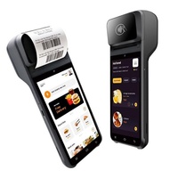 Terminal de point de vente portable Android 14 de 5,5 pouces avec lecteur de codes QR 2D, NFC, Bluetooth, 4G, Wi-Fi pour la gestion logistique des restaurants