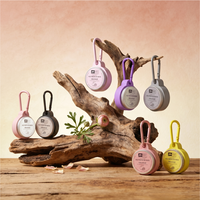 Pot en aluminium de 15 ml pour baume à lèvres avec porte-clés en silicone, haute barrière anti-fuite, pot d'échantillon métallique recyclable, étiquette autocollante personnalisée