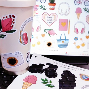 ブランドカスタム光沢光沢マットホログラフィック印刷可能防水ラベルシート透明ビニールステッカー紙インクジェットプリンタ用A4 - Product Image 3