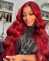 Perruque Lace Front Wig transparente brésilienne Remy, cheveux humains, 30 40 pouces, couleur d'insecte, perruque lisse, pre-plucked, perruque de cheveux humains bruts, vendeur
