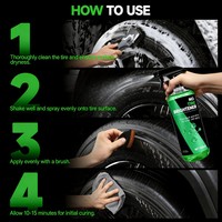 NIKELIANG 500ml OEM/ODM Vente directe d'usine Spray nano éco pour lustrer les pneus, liquide de polissage de haute qualité, entretien automobile, durée de conservation de 3 ans