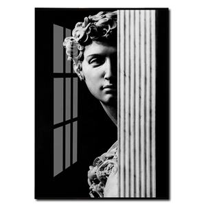 <span class=keywords><strong>Bianco</strong></span> <span class=keywords><strong>e</strong></span> <span class=keywords><strong>nero</strong></span> David Graffiti Street Pop Art resina di cristallo acrilico porcellana pittura parete arte struttura in metallo - Product Image 4