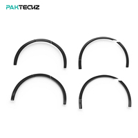Kit carrosserie complet en fibre de carbone sèche Paktechz, comprenant lèvre avant, extensions d'ailes, jupes latérales et diffuseur arrière pour Porsche Taycan Cross Turismo