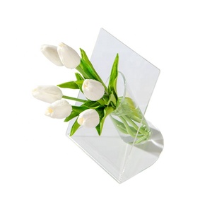 Nhỏ <span class=keywords><strong>Acrylic</strong></span> Khối Nụ Bình Hiển Thị Giá Hình Trụ Chèn Với Dày Đúc Vuông <span class=keywords><strong>Acrylic</strong></span> Hoa Duy Nhất Hiển Thị - Product Image 1