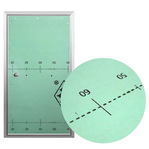 แผงควบคุมประตูทางเข้าสำหรับประตู, แผงควบคุมประตูทางเข้าสำหรับประตูยิปซั่มติดผนังแผงทางเข้าประตูอลูมิเนียมหนีไฟ - Product Image 2