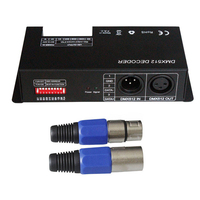 Controlador de Iluminación DMX512 RJ45 de Precio de Fábrica JIUAN, Decodificador RGB de 3 Canales, Carcasa Metálica, Carga Máxima de 576W, 1 Año de Garantía para Escenarios