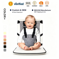 Chaise haute personnalisée en usine ISO9001 siège pour manger accessoire de siège de voyage pour bébé siège rehausseur de voyage portable pour tout-petits