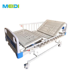 Cama <span class=keywords><strong>de</strong></span> Hospital con Manivela Manual para Pacientes Mayores, Cama <span class=keywords><strong>de</strong></span> Enfermería Aplicable en Residencias <span class=keywords><strong>de</strong></span> <span class=keywords><strong>Ancianos</strong></span> con Elevación <span class=keywords><strong>de</strong></span> Respaldo - Product Image 1