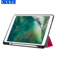 Misscyke — étui en cuir Pu pour tablette, couverture de Table, avec porte-crayon, de 3e génération, pour Apple iPad Air3 10.5 2019, iPad Pro 2017