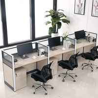 Usine personnalisée système meubles de bureau feuille de mélamine poste de travail bureau style design moderne