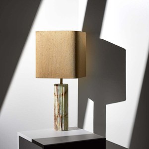 Marble <b>Table</b> <b>Lamp</b> With Led Light Source E27 Bulb <b>Base</b> For Hotel Bedroom Living Room Decorative Use - Product Image 2