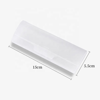 Étui à lunettes unisexe en plastique dépoli, gris transparent, noir, boîte de rangement pour montures optiques, étui à lunettes, vente en gros