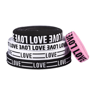Custom Multi Colors Double Letter <strong>Print</strong> <strong>Jacquard</strong> <strong>Webbing</strong> Elastic Waist Belt Underwear Elastic Strap Elastic Band for Sports Bra - Product Image 1