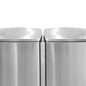 Cubo de <span class=keywords><strong>basura</strong></span> personalizado de acero inoxidable con <span class=keywords><strong>dos</strong></span> <span class=keywords><strong>compartimentos</strong></span>, cubo de <span class=keywords><strong>basura</strong></span> de cocina, cubo de <span class=keywords><strong>basura</strong></span> con Pedal, 60L - Product Image 2