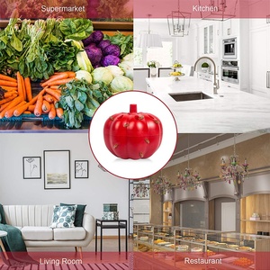 Piège à mouches des fruits domestique non toxique, design en forme de citrouille, piège à Drosophila, tueur de moucherons, attrape-mouches pour la lutte antiparasitaire des moucherons de cuisine - Product Image 5