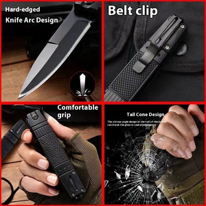 Coltello Tascabile Pieghevole in Acciaio Inox con Lama Seghettata e Manico in ABS Antiscivolo, Personalizzabile, Opzioni OEM, per Caccia <span class=keywords><strong>CMD</strong></span> - Product Image 6