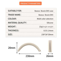 Étui en silicone pour casque Baseus Bowie D05 Étui de protection en silicone pour casque d'écoute Coque en silicone pour casque d'écoute