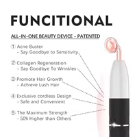 Appareil de beauté pour le visage à haute fréquence rechargeable portable 7 en 1 pour le rajeunissement de la peau, utilisation sans fil