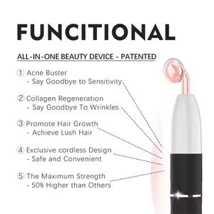 Appareil de beauté pour le visage à haute fréquence rechargeable portable 7 en 1 pour le rajeunissement de la peau, utilisation sans fil - Product Image 2