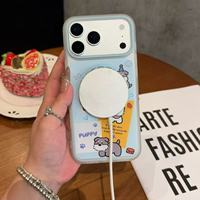 Nouvelle coque de téléphone personnalisable avec texture de peau et fixation magnétique, élégante et simple, protection intégrale anti-chute