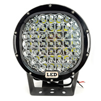 Lampe de travail ronde pour excavatrice de 8,8 pouces, 96 W, avec cadre rouge ou noir en option
