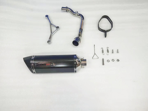 Tubo silenciador <span class=keywords><strong>de</strong></span> escape <span class=keywords><strong>de</strong></span> motocicleta <span class=keywords><strong>de</strong></span> acero inoxidable <span class=keywords><strong>de</strong></span> alto rendimiento para Piaggio Vespa 150 Vespa 300 - Product Image 2