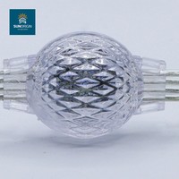 Luces LED RGBW Impermeables IP68, Material de PC Blanco, Alto CRI 90, 50mm, Luces Decorativas para Exteriores, Navidad, Paisaje, Piña, 3 Años de Garantía