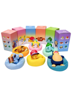 Ensemble de figurines d'anime mignonnes endormies, 6 pièces, coussin en peluche doux, collection de figurines en PVC, jouets de bureau, cadeaux pour la décoration de la chambre des enfants, objets de collection