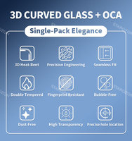 STAROZON Verre OCA incurvé pour Samsung S20 S20 + S20U Edge Remplacement avant en verre extérieur