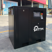 Compresseur d'air industriel silencieux RTTW Chine, 10 CV, 8 bars, PM VFD, monophasé 220 V 60 Hz