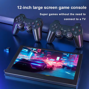 L V8 TV Trò chơi giao diện điều khiển di động màn hình 20000 trò chơi cổ điển 12 inch màn hình Stereo âm thanh 64GB bộ nhớ điều khiển không dây PS1 - Product Image 2