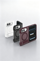 Étui Duo pour iPhone avec support magnétique fin et élégant, compatible avec la charge sans fil, motif varié, résistant aux traces et aux dégâts, étui pour lunettes Duo