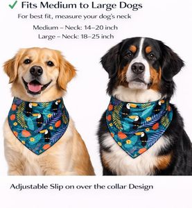 Écharpe triangulaire pour animaux de compagnie, personnalisable avec logo, douce, respirante, en polyester, pour l'extérieur, idéale pour offrir en cadeau - Product Image 2