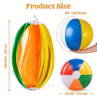Ballons de plage gonflables personnalisés avec logo pour enfants, jouets de plage, jeux de piscine, ballon de plage classique arc-en-ciel, jouet de fête