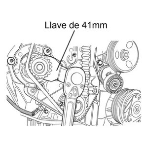 Clé à pompe à eau GM 41 mm pour véhicules Aveo, Chevrolet Cruze, Corsa - Product Image 3