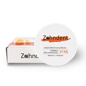 Zahndent più popolare blocco di <span class=keywords><strong>zirconia</strong></span> dentale 43% traslucenza <span class=keywords><strong>zirconia</strong></span> dentale blocco di ceramica prezzo - Product Image 4