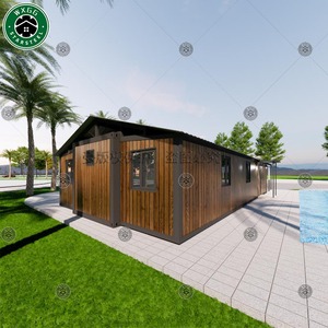 Construction rapide, maison préfabriquée extensible de type villa, 2-3 chambres, conteneur modulaire avec panneaux sandwich - Product Image 5