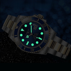 Reloj Automático Mecánico para Hombre, de Lujo, con Caja de Acero Inoxidable, Superluminoso, 10 ATM, Bisel de Buceo, Fabricado en China - Product Image 4