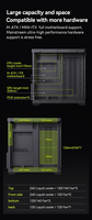Boîtier PC Gaming ATX Personnalisé SNOWMAN CS049 OEM avec Ventilateurs RGB, Tour Moyenne en Alliage d'Aluminium et Panneau en Verre pour Ordinateur de Bureau
