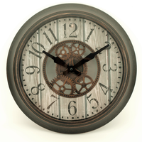 Vintage Industrial de reloj de pared en edad bronce años buscando hotel CAFÉ Tienda de decoración de