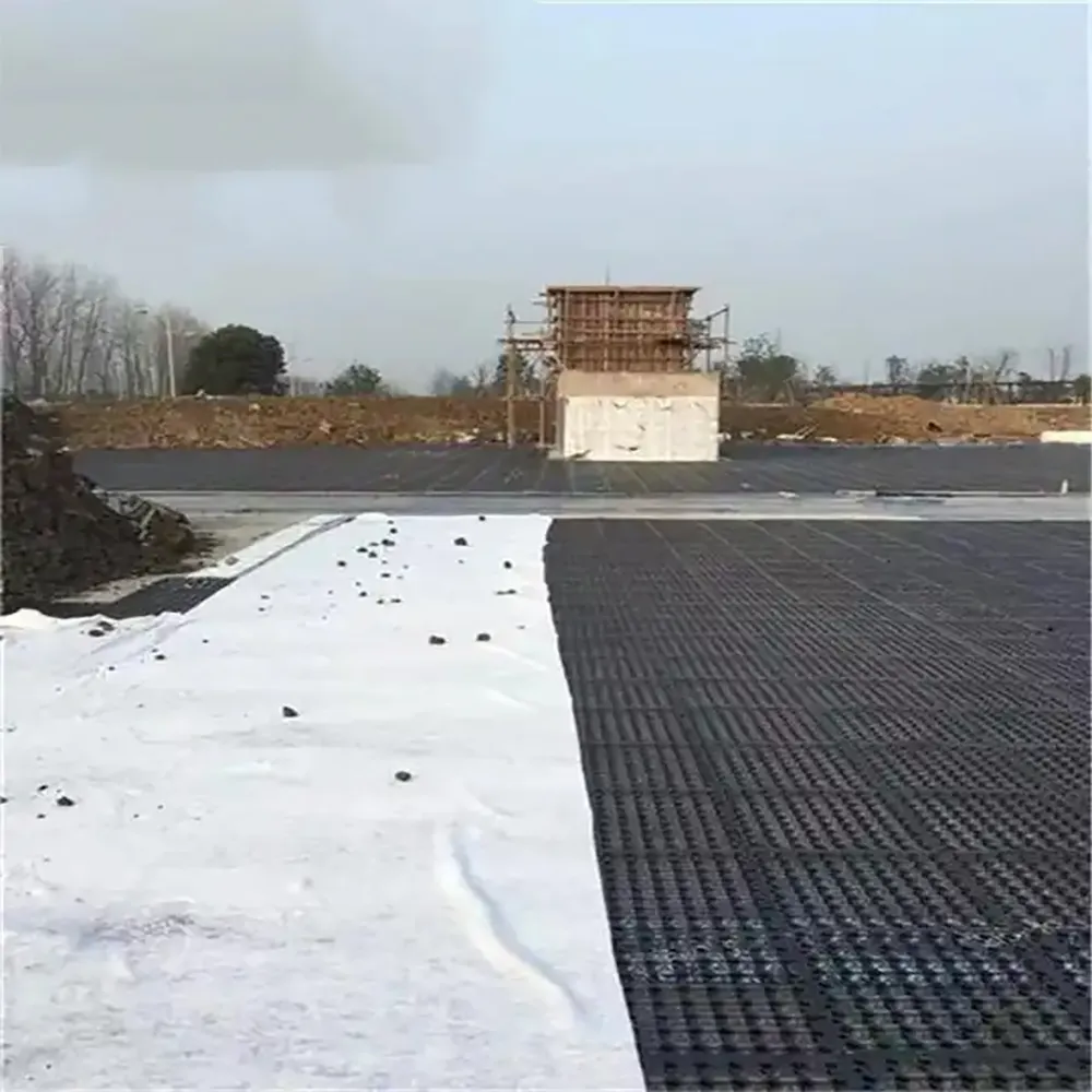 Tablero de drenaje de almacenamiento de agua HDPE directo de fábrica para drenaje de jardín/altura 500x500mm tablero de almacenamiento y drenaje de agua para verde