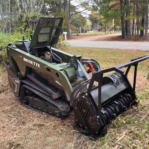 Hochleistungs-Derette V1000 Kompakt-<span class=keywords><strong>Mini</strong></span>-Radlader mit Kubota-Motor und Forstmulcher-Anbaugerät - Product Image 3