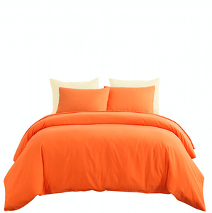 Juego de ropa de <span class=keywords><strong>cama</strong></span> de algodón para primavera y verano, juego de <span class=keywords><strong>colcha</strong></span> de Color sólido, 100% algodón - Product Image 1