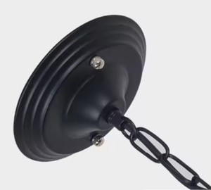 Zeal Lighting โคมไฟระย้าเหล็กสีดำสำหรับห้องนั่งเล่นสไตล์อเมริกันย้อนยุค - Product Image 6