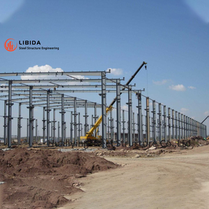 Usine de conception moderne Entrepôt préfabriqué en acier Bâtiment de structures métalliques préfabriquées à ossature spatiale - Product Image 5