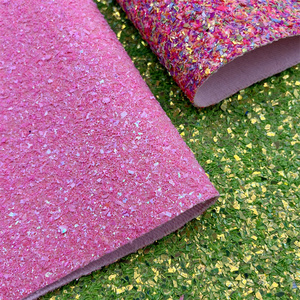 Chunky Glitter Vinyl Faux Cuir pour Sacs à des fins diverses Costumes décoratifs d'extérieur - Product Image 3