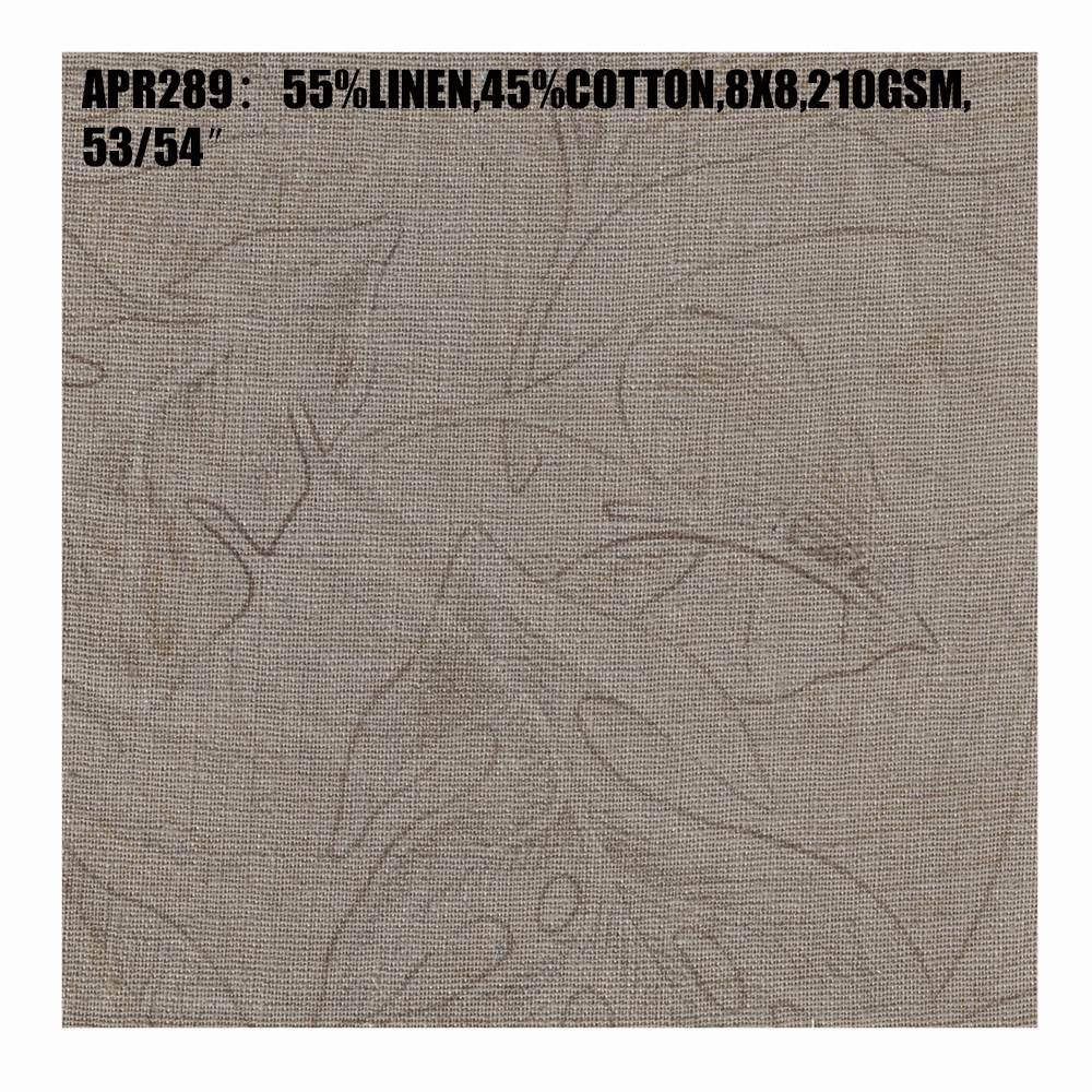 Льняная/хлопчатобумажная ткань с принтом для брюк/одежды оптом высокого качества