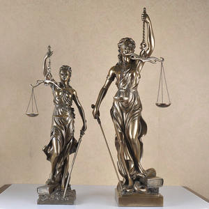 Déesse de la Justice Ange avec Balance Échelle Résine Ornement Classique Caractère Law Firm Décoration <span class=keywords><strong>Avocat</strong></span> Cadeau - Product Image 1