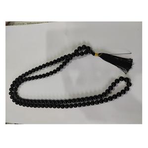 Collier de perles Japamala en tourmaline noire de qualité supérieure pour la protection, l'alignement des chakras et les cadeaux, disponible à la vente - Product Image 2