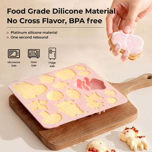 L'usine MUYULINS peut personnaliser des moules en silicone à 15 cavités en forme d'animaux de dessin animé, antiadhésifs LFGB, sans BPA, pour gâteaux mousse. - Product Image 3